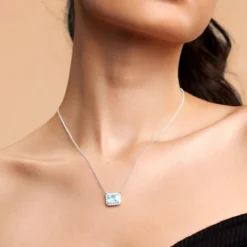 AAA-Brasilianischer Aquamarin-Goldcollier