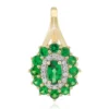 AAA-Kenianischer Tsavorit-Goldanhänger