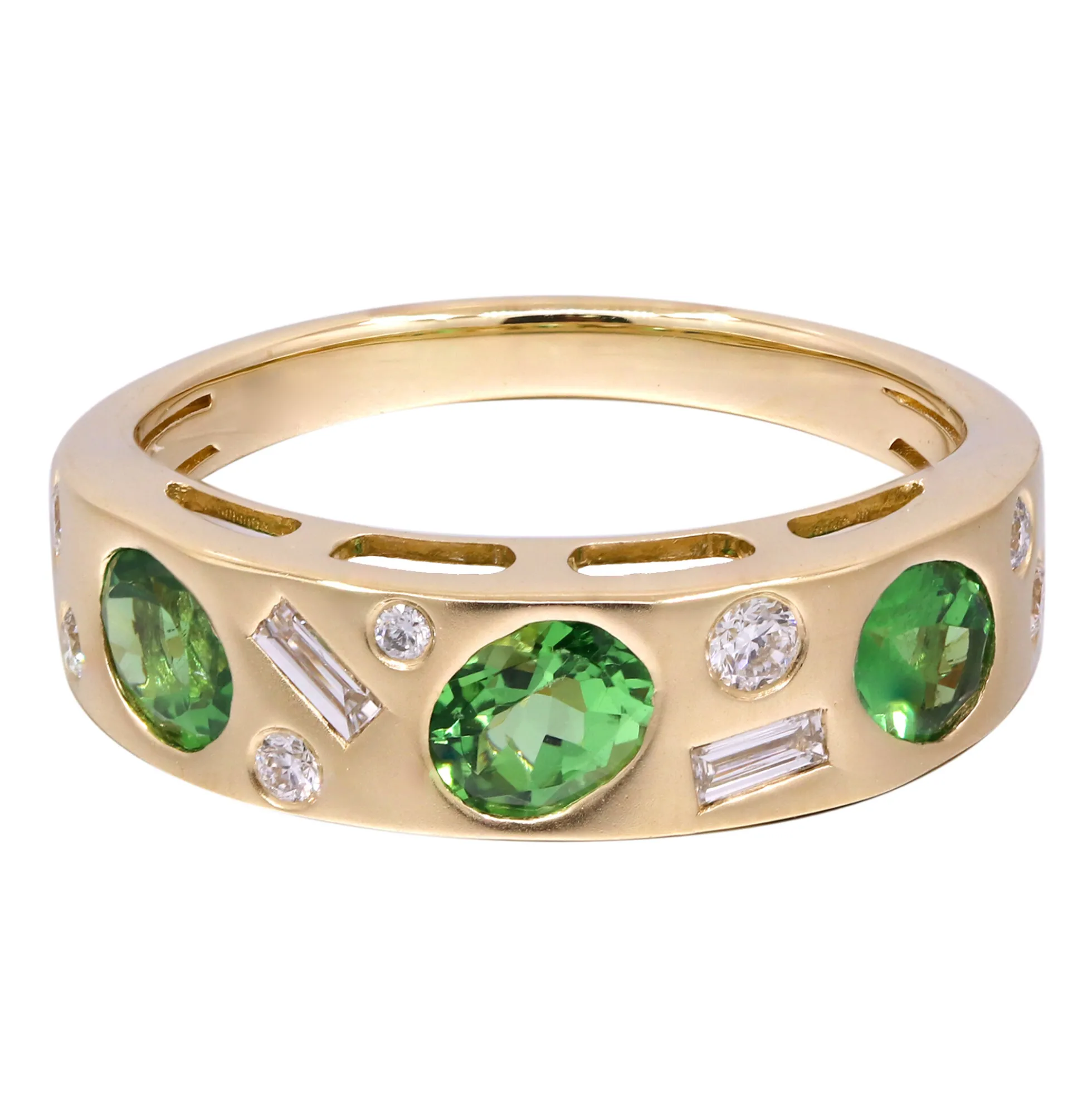 AAA-Kenianischer Tsavorit-Goldring