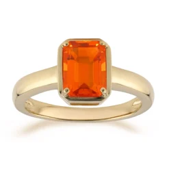 AAA-Mexikanischer Feueropal-Goldring
