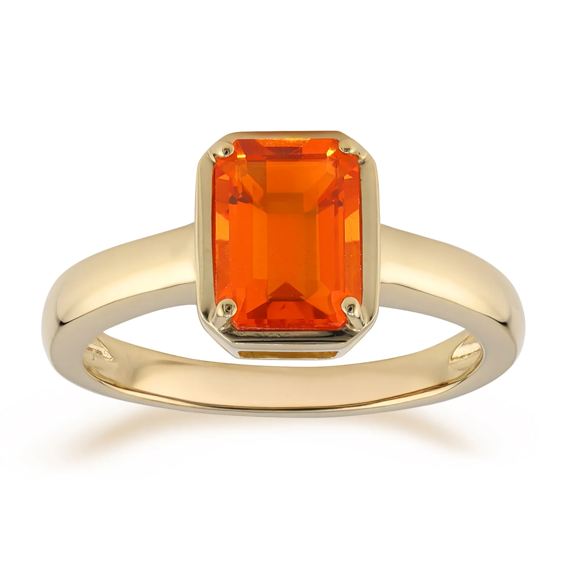AAA-Mexikanischer Feueropal-Goldring