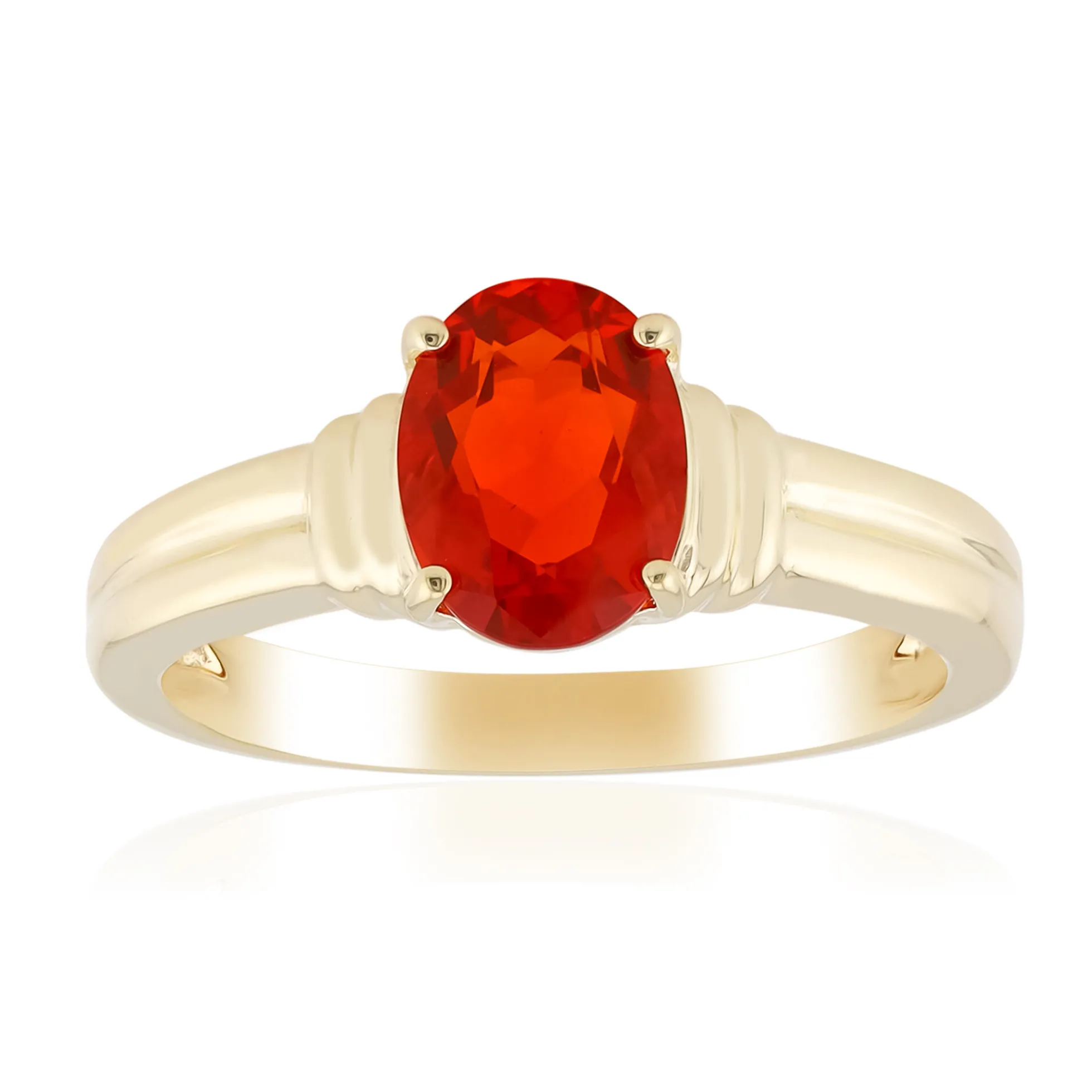 AAA-Mexikanischer Feueropal-Goldring