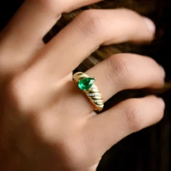 AAA-Sambia-Smaragd-Goldring
