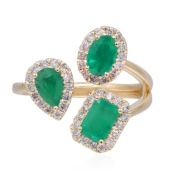 AAA-Sambia-Smaragd-Goldring