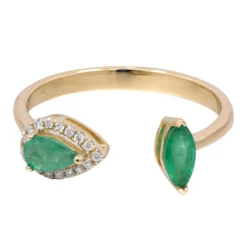 AAA-Sambia-Smaragd-Goldring