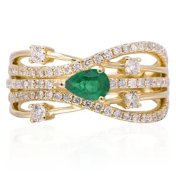 AAA-Sambia-Smaragd-Goldring