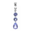 AAA-Tansanit-Goldanhänger