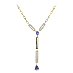 AAA-Tansanit-Goldcollier