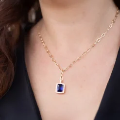AAA-Tansanit-Goldcollier