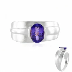 AAA-Tansanit-Goldring