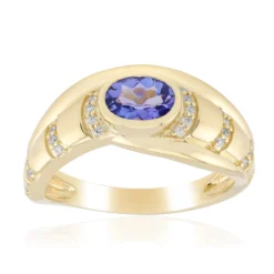AAA-Tansanit-Goldring