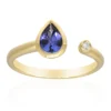 AAA-Tansanit-Goldring