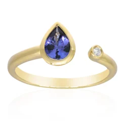 AAA-Tansanit-Goldring