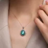 Abalone-Muschel-Silberanhänger