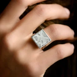 Aletai-Meteorit-Silberring