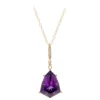 Amethyst-Goldhalskette