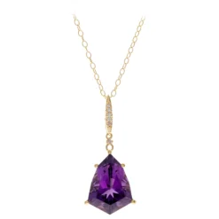 Amethyst-Goldhalskette