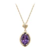 Amethyst-Goldhalskette