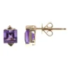 Amethyst-Goldohrringe