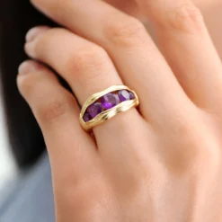 Amethyst-Goldring