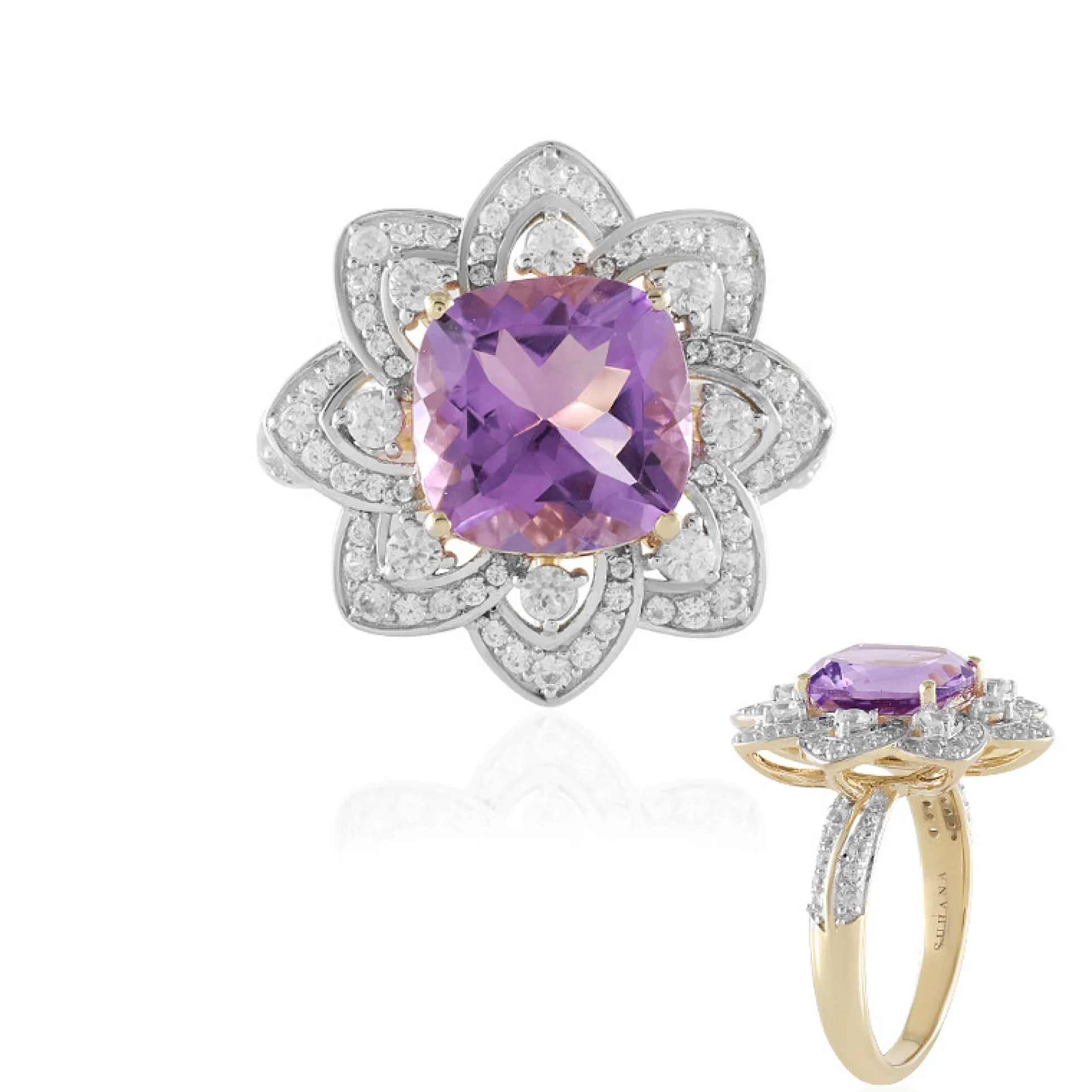 Amethyst-Goldring