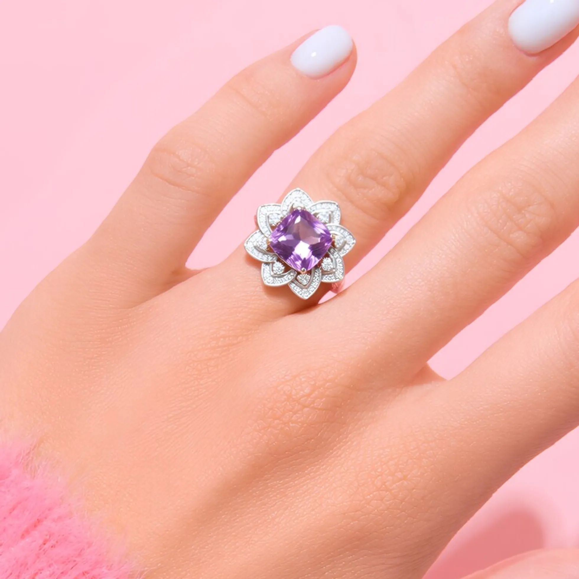 Amethyst-Goldring