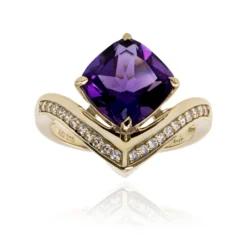 Amethyst-Goldring
