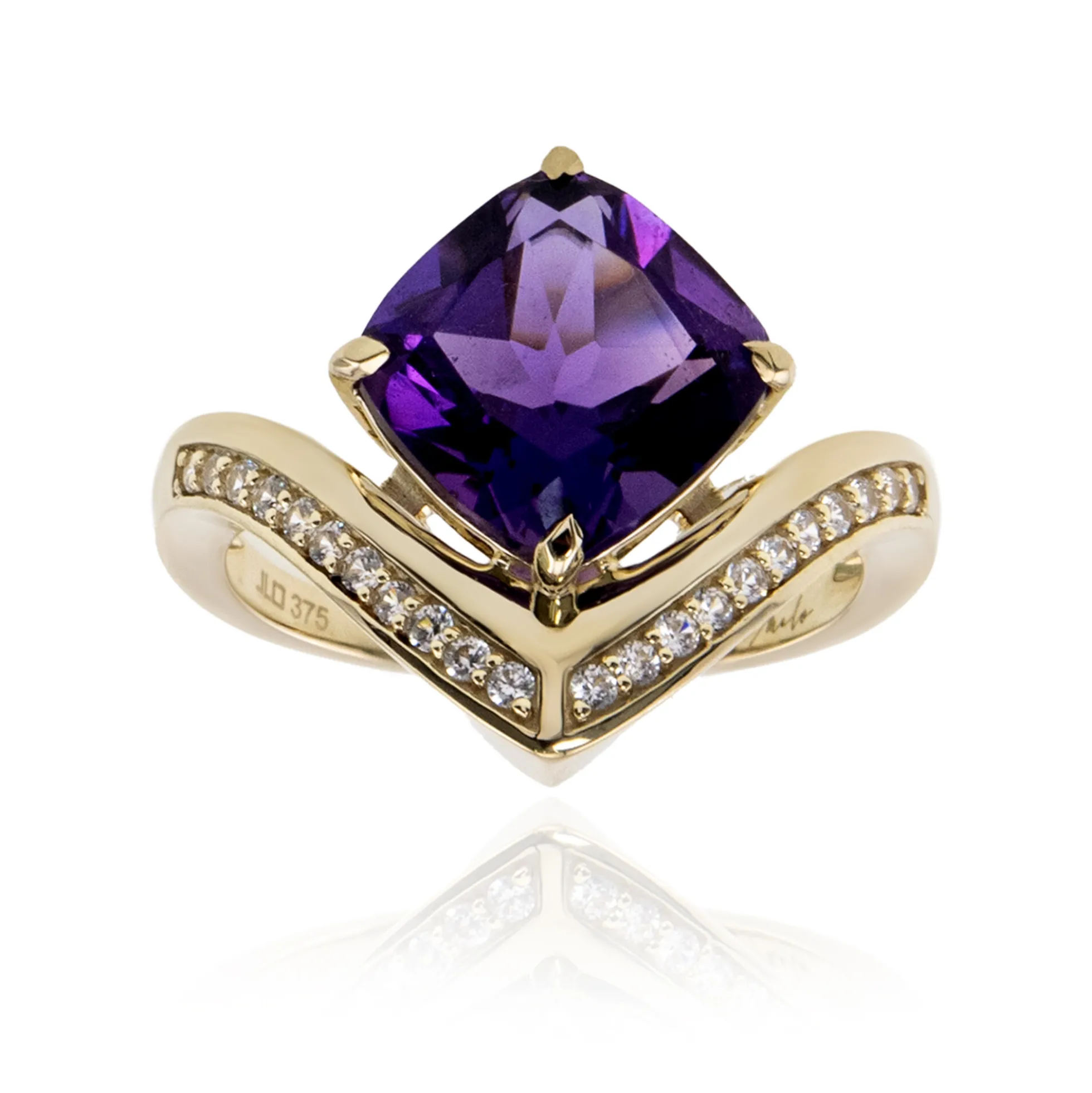 Amethyst-Goldring