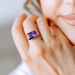 Amethyst-Goldring