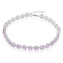Amethyst-Silberarmband