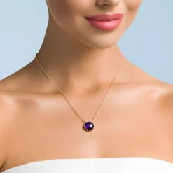 Amethyst-Silbercollier
