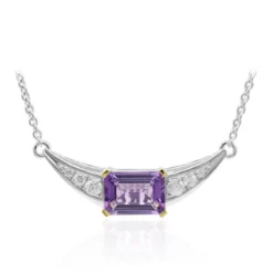 Amethyst-Silbercollier