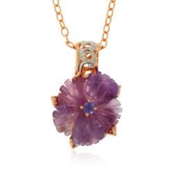Amethyst-Silberhalskette