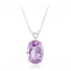 Amethyst-Silberhalskette