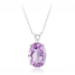 Amethyst-Silberhalskette