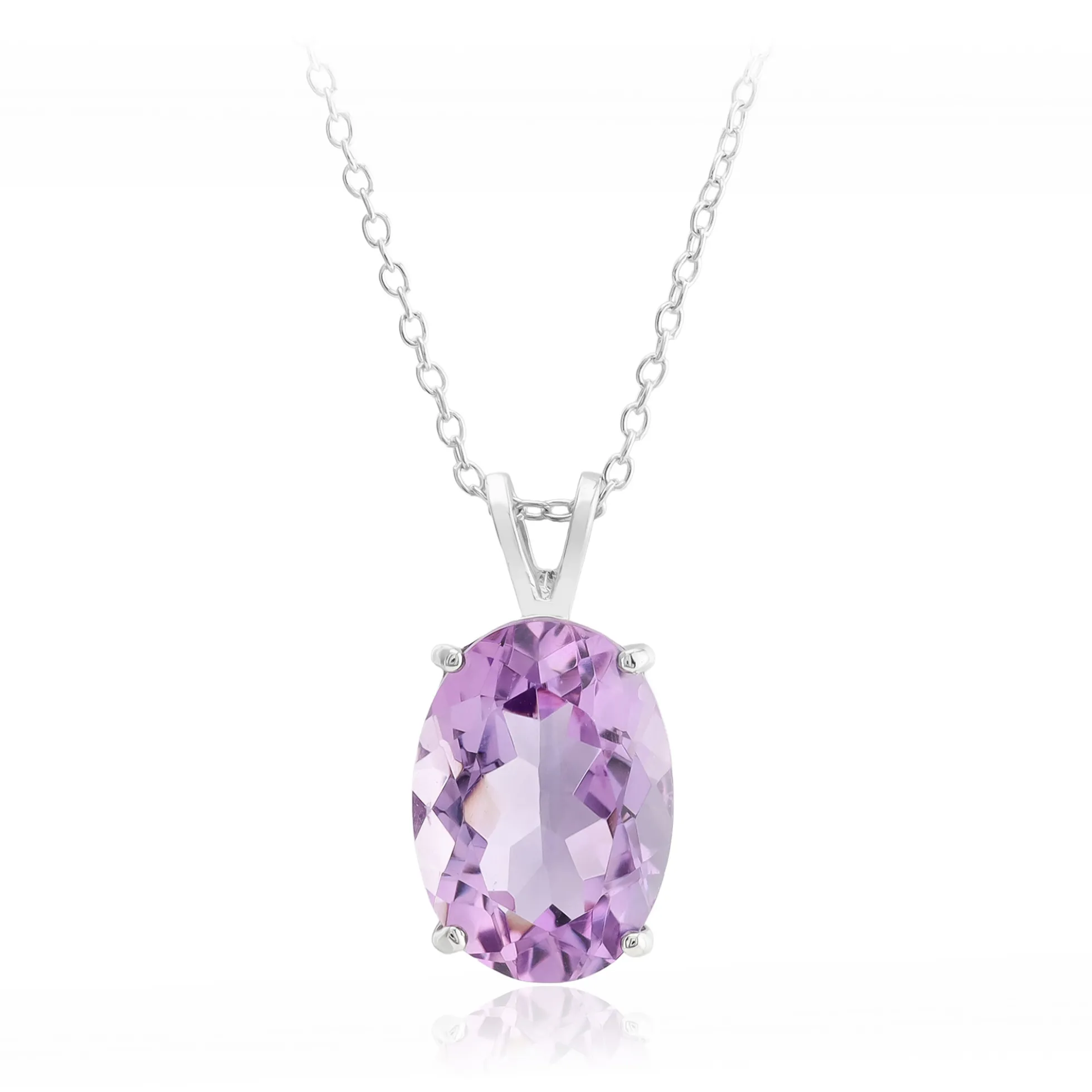 Amethyst-Silberhalskette