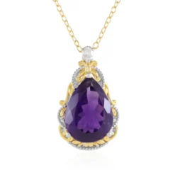 Amethyst-Silberhalskette