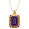 Amethyst-Silberhalskette