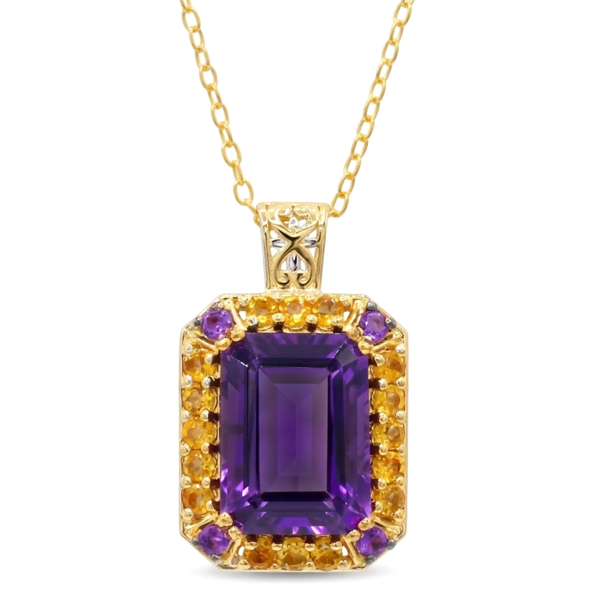 Amethyst-Silberhalskette