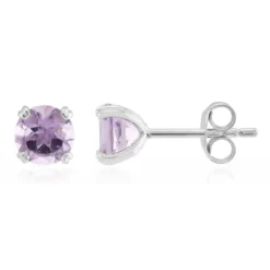 Amethyst-Silberohrringe