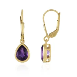 Amethyst-Silberohrringe