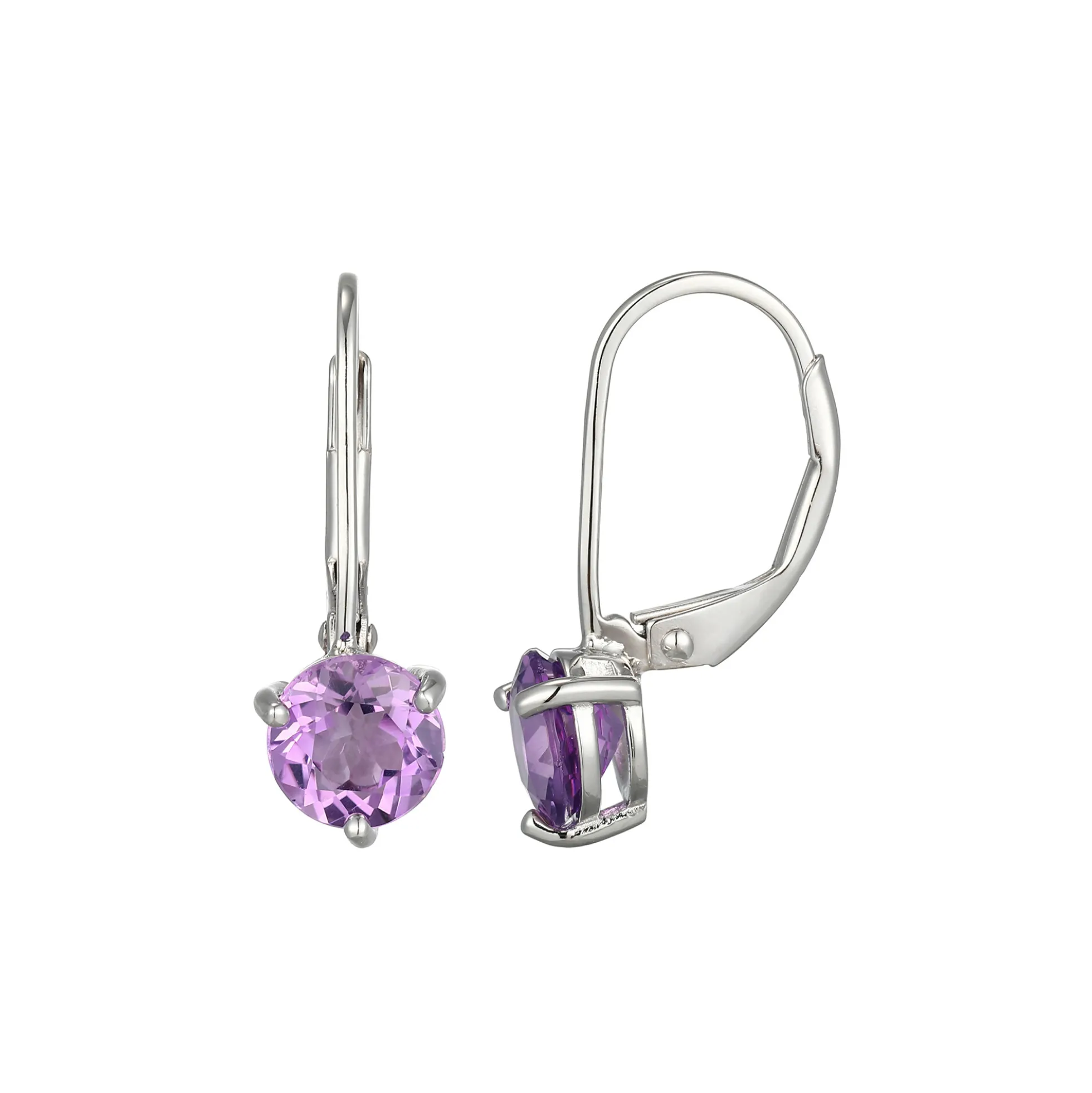 Amethyst-Silberohrringe