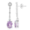 Amethyst-Silberohrringe