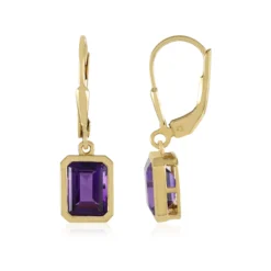 Amethyst-Silberohrringe