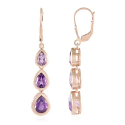 Amethyst-Silberohrringe