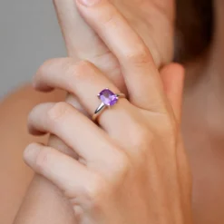 Amethyst-Silberring