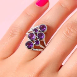 Amethyst-Silberring