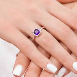 Amethyst-Silberring