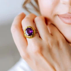 Amethyst-Silberring