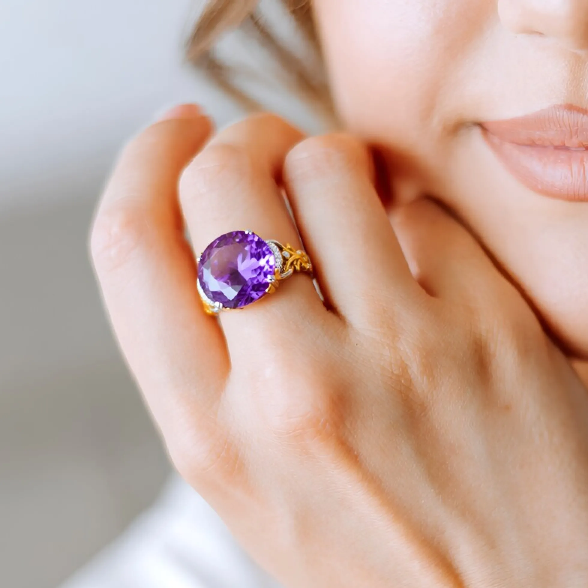 Amethyst-Silberring